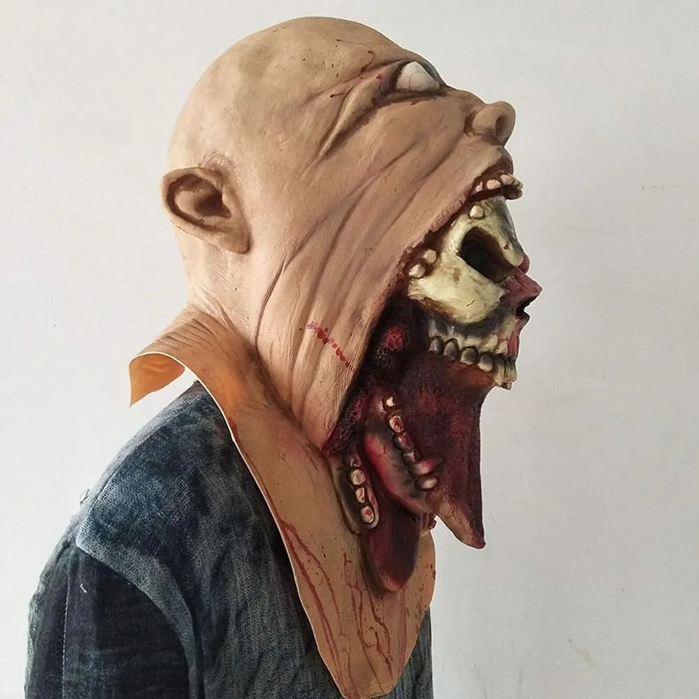 Máscara Halloween Cara Sangrienta De Zombi. - Imagen 3