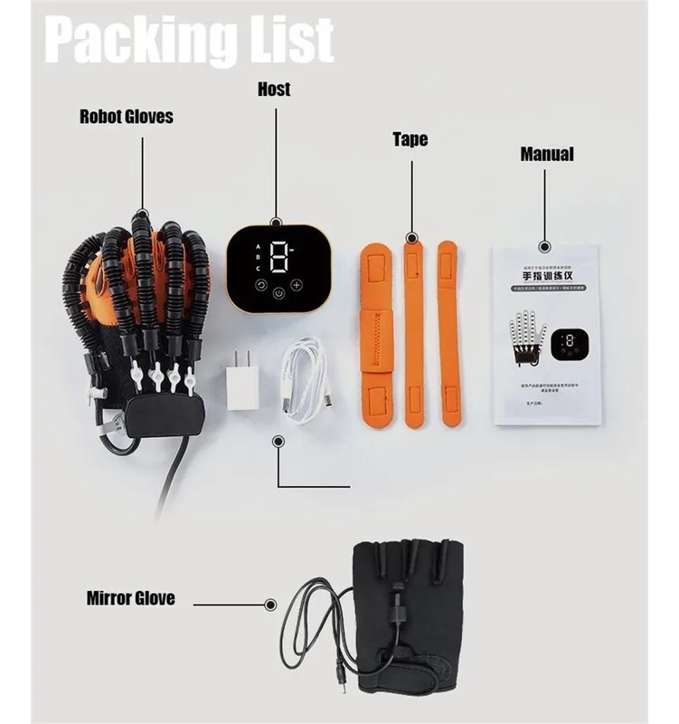 Guantes De Robot De Rehabilitación Izquierda O M Naranja - Imagen 9