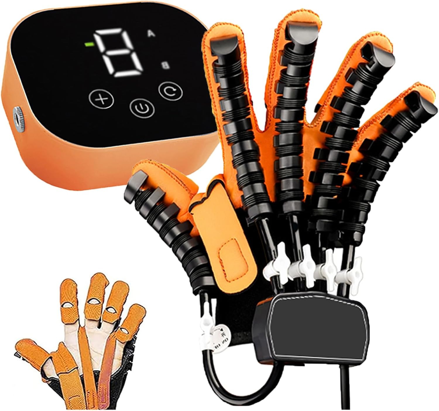 Guantes De Robot De Rehabilitación Derecha O L Naranja