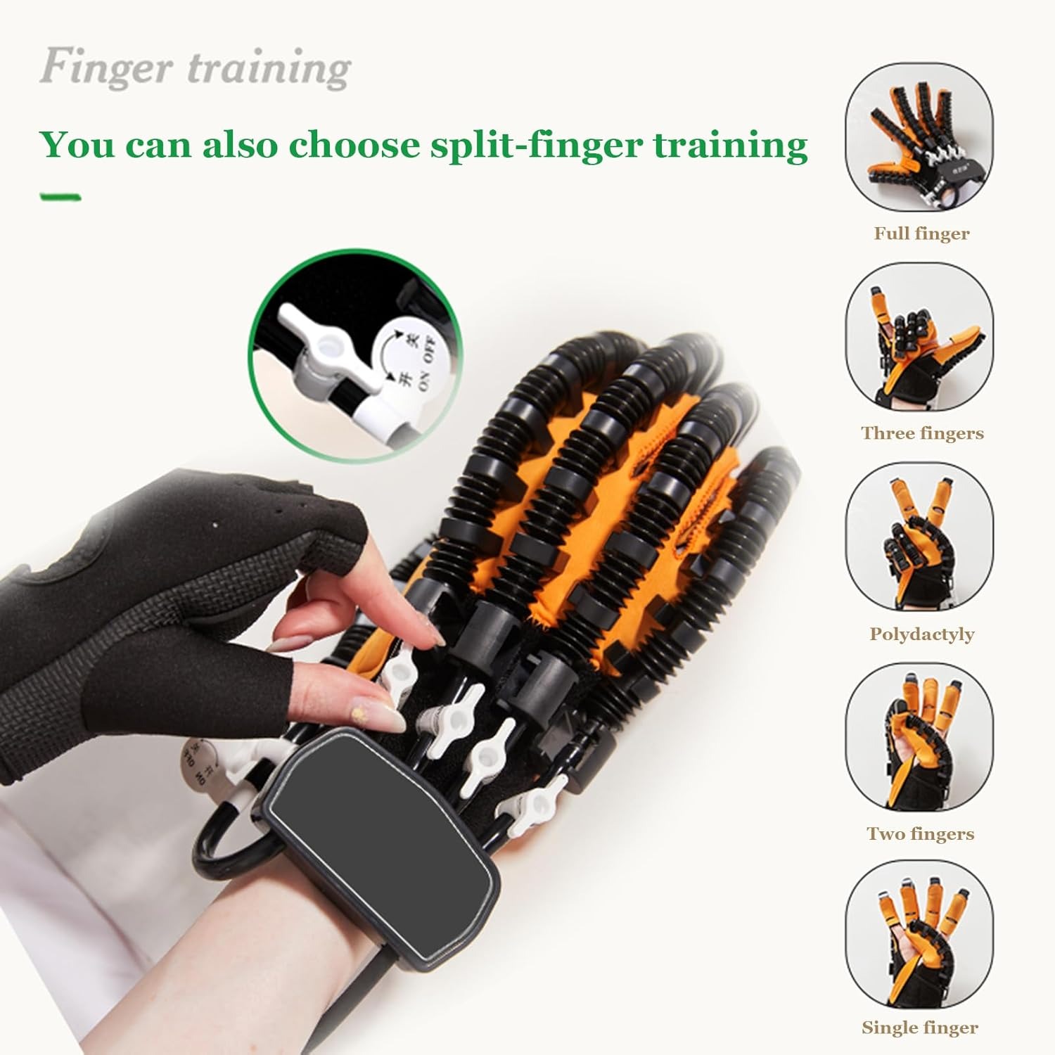 Guantes De Robot De Rehabilitación Izquierda O M Naranja - Imagen 7