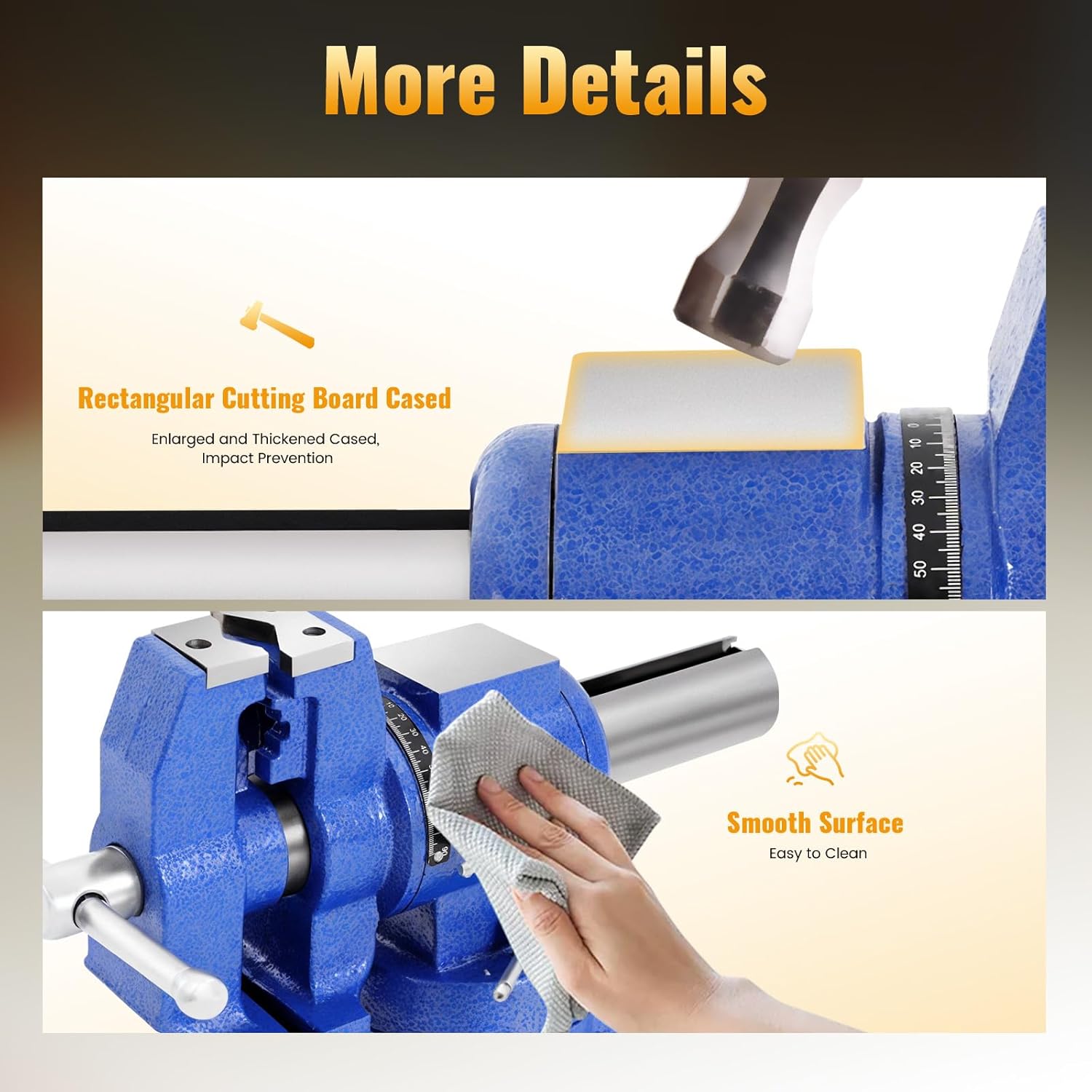 Tornillo De Banco Mecánico 4 ''giratorio 360° Agarre Redondo Agregar a favoritos $ 134.990 - Imagen 6