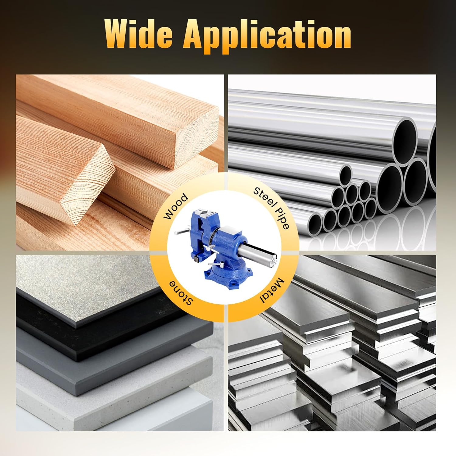 Tornillo De Banco Mecánico 4 ''giratorio 360° Agarre Redondo Agregar a favoritos $ 134.990 - Imagen 8